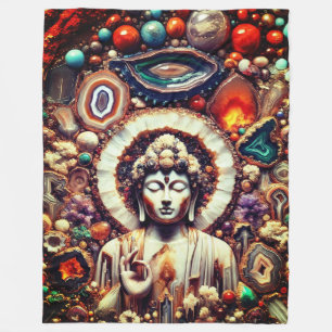 Buddha Geode Wall Fleecedecke