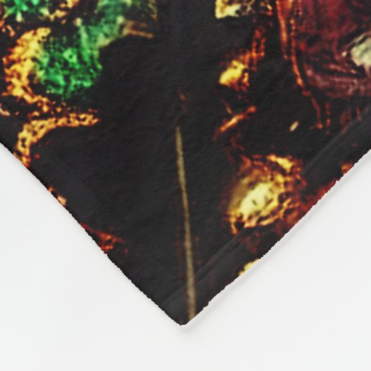 Buddha Geode Wall Fleecedecke (Ecke)