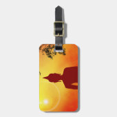 Buddha Gepäckanhänger (Vorderseite vertikal)