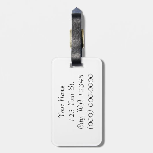 Buddha Gepäckanhänger (Rückseite vertikal)