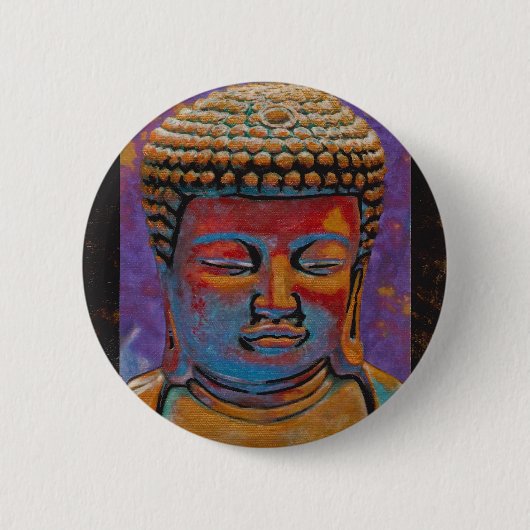 Buddha, Gerahmt Button (Vorderseite)