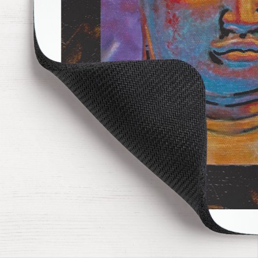 Buddha, Gerahmt Mousepad (Ecke)