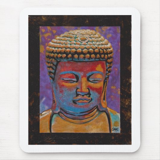 Buddha, Gerahmt Mousepad (Vorne)