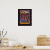 Buddha, Gerahmt Poster (Küche)