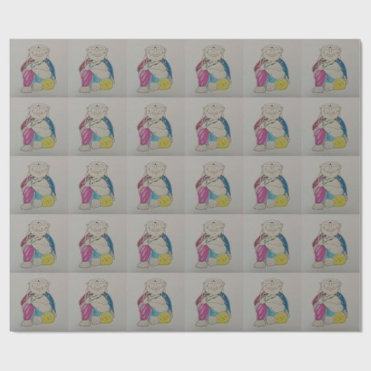 Buddha Geschenkpapier (Flach)