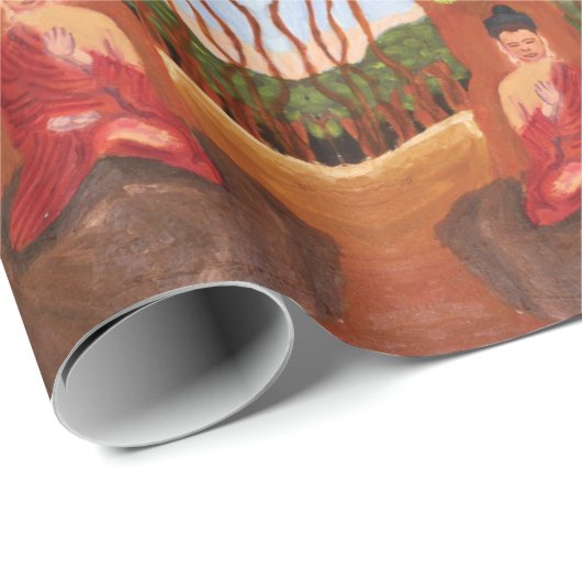 BUDDHA GESCHENKPAPIER (Rolleneckpunkt)