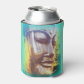 Buddha Gesicht grün Dosenkühler (Kanne Vorderseite)