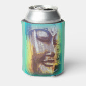 Buddha Gesicht grün Dosenkühler (Kanne Rückseite)