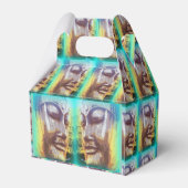 Buddha Gesicht grün Geschenkschachtel (Rückseite)