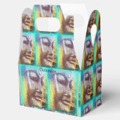 Buddha Gesicht grün Geschenkschachtel (Geöffnet)
