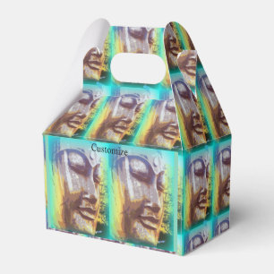 Buddha Gesicht grün Geschenkschachtel