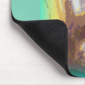 Buddha Gesicht grün Mousepad (Ecke)