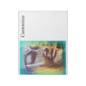 Buddha Gesicht grün Thunder_Cove Notizblock (Rotiert)