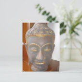 Buddha Gesicht Postkarte (Stehend Vorderseite)
