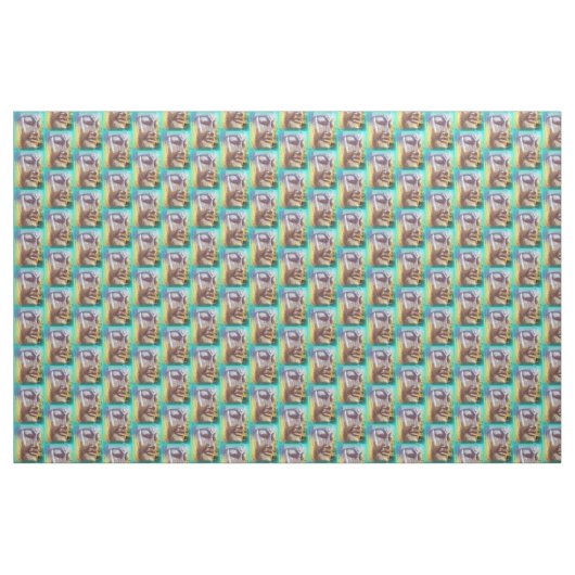 Buddha Gesicht Stoff (Yard (91,4 cm))