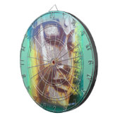 Buddha Gesichtsgrün Dartscheibe (Vorderseite rechts)