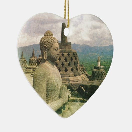 Buddha-Glockenstatue, Borobodur Tempel, Java Keramikornament (Rechts)