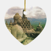 Buddha-Glockenstatue, Borobodur Tempel, Java Keramikornament (Hinten)