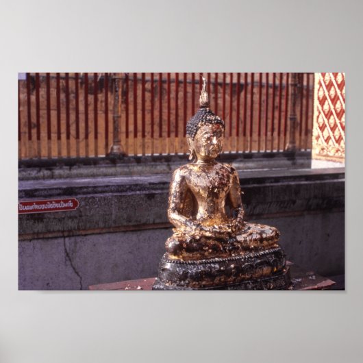 Buddha Gold Leaf Poster (Vorne)
