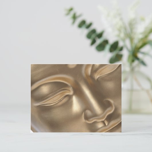 BUDDHA Gold Postkarte (Stehend Vorderseite)