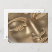 BUDDHA Gold Postkarte (Vorne/Hinten)
