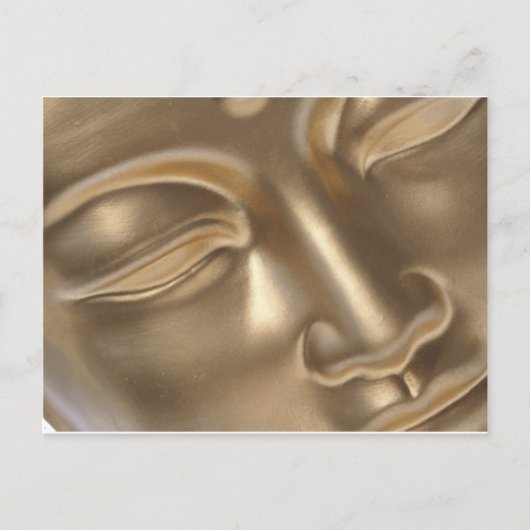 BUDDHA Gold Postkarte (Vorderseite)