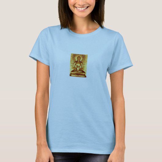 Buddha Gold Womens T-Shirt (Vorderseite)