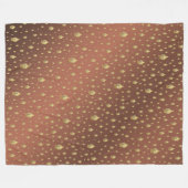 Buddha, golden + buddha, asiatisches Muster, glänz Fleecedecke (Vorderseite (Horizontal))