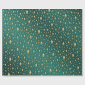 Buddha, golden + buddha, asiatisches Muster, glänz Geschenkpapier (Flach)