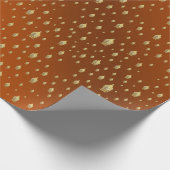 Buddha, golden + buddha, asiatisches Muster, glänz Geschenkpapier (Ecke)