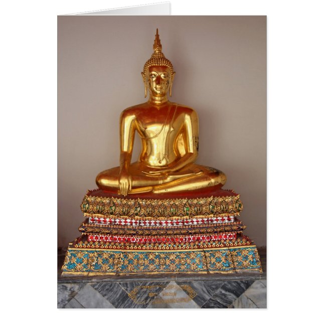 Buddha-Goldstatue (Vorne)