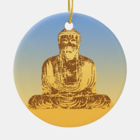 Buddha Graphic Keramikornament (Vorne)