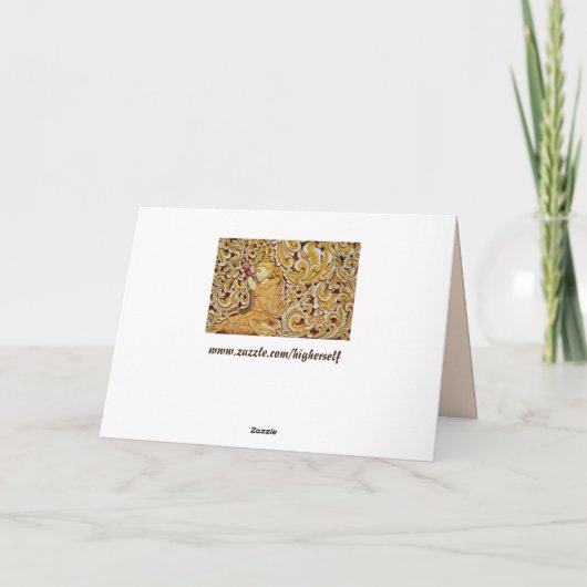 Buddha Greeting Karte (Rückseite)