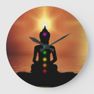 Buddha Große Wanduhr