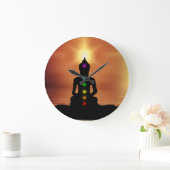 Buddha Große Wanduhr (Zuhause)