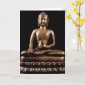 BUDDHA-GRUSS-KARTE KARTE (Gelbe Blume)