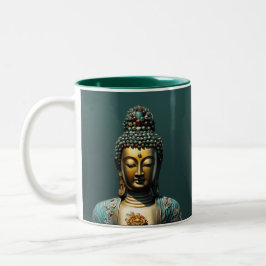 Buddha Guanyin #69 - Buddhistische Shaman-Tasse Zweifarbige Tasse