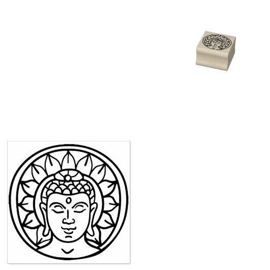 Buddha Gummistempel (Stempel)