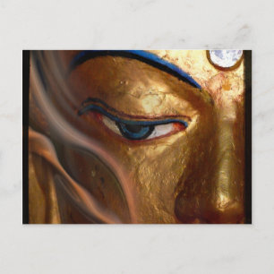 BUDDHA HALF EYE POSTKARTE
