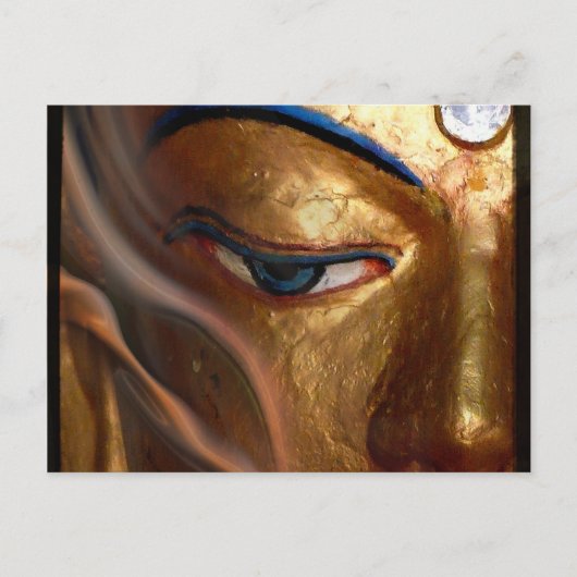 BUDDHA HALF EYE POSTKARTE (Vorderseite)