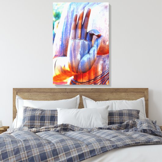 Buddha Hand A-Ok mudra Leinwanddruck (Insitu (Schlafzimmer))