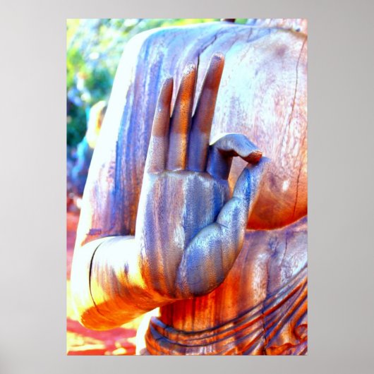 Buddha Hand in A-Ok mudra Poster (Vorne)