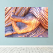 Buddha Hand mudra gewickelt Leinwand (Insitu (Holzboden))