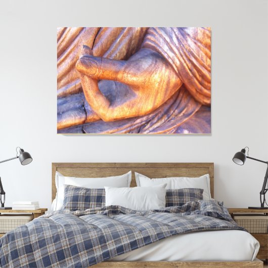 Buddha Hand mudra gewickelt Leinwand (Insitu (Schlafzimmer))