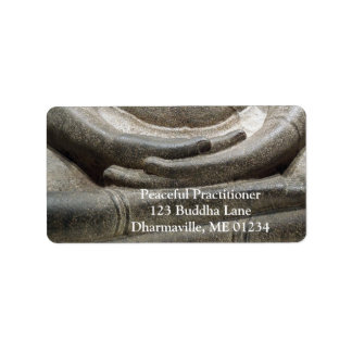 Buddha Hand Mudra Meditation Poststelle Adressaufkleber