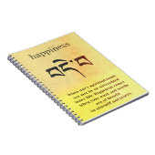 Buddha Happy Symbol Notizblock (Rechte Seite)