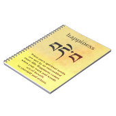 Buddha Happy Symbol Notizblock (Linke Seite)