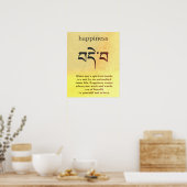 Buddha Happy Symbol Poster (Küche)