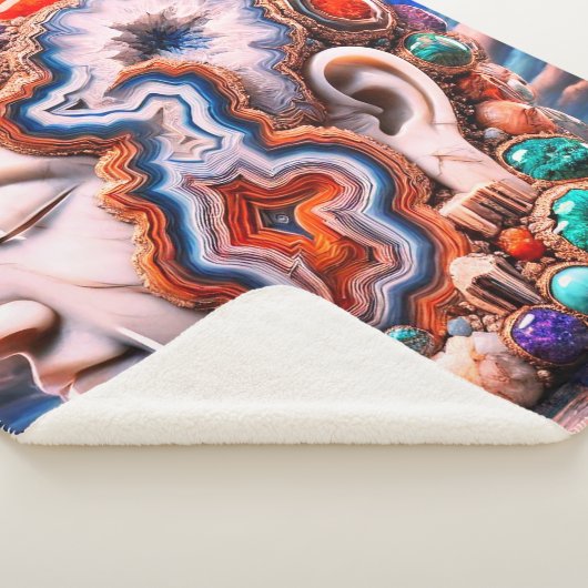 Buddha Head Geode Sherpadecke (3/4)