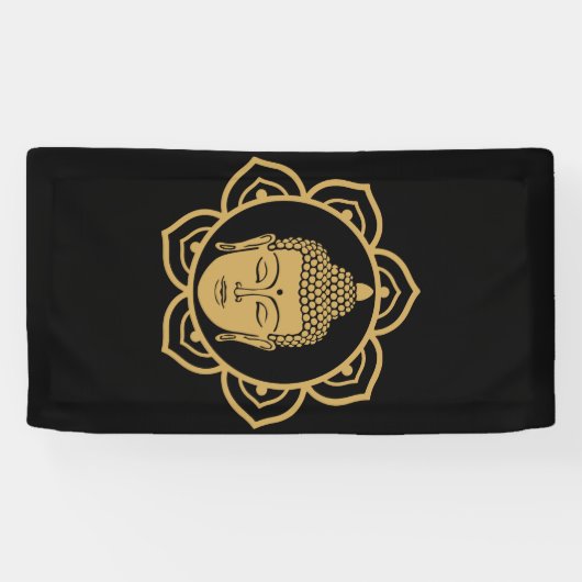 Buddha Head Meditation Banner (Horizontal)